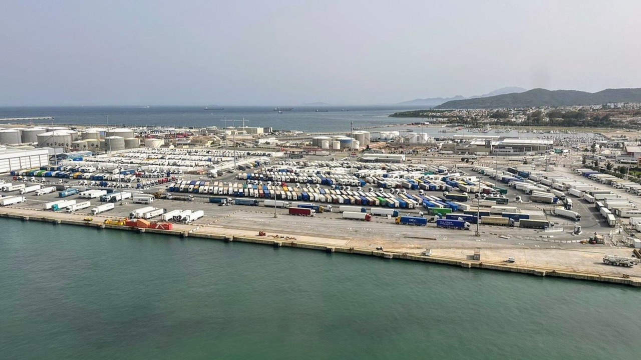 Vista aérea Puerto de Algeciras