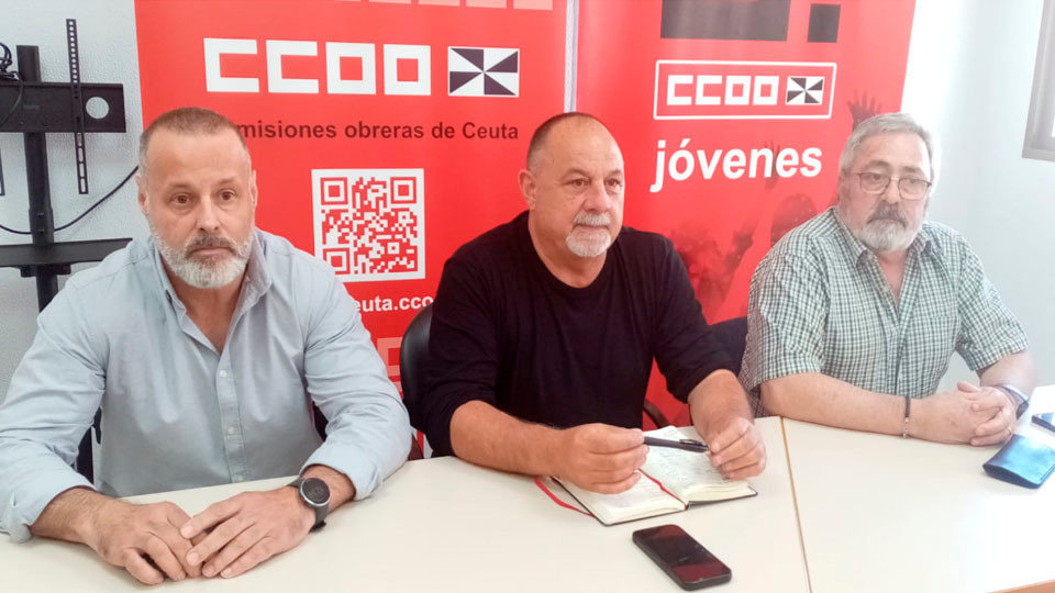 De izquierda a derecha, Lara, Martín y Postigo, durante la rueda de prensa ofrecida este miércoles (C.A.)