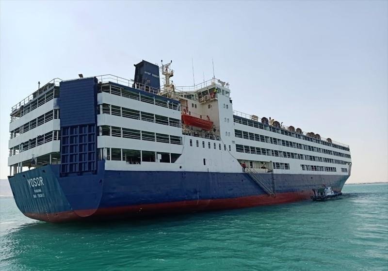 El 'Yosor' entró en el puerto de Ceuta en la madrugada de este miércoles y lo abandonó pasadas las tres de la tarde (Cedida)