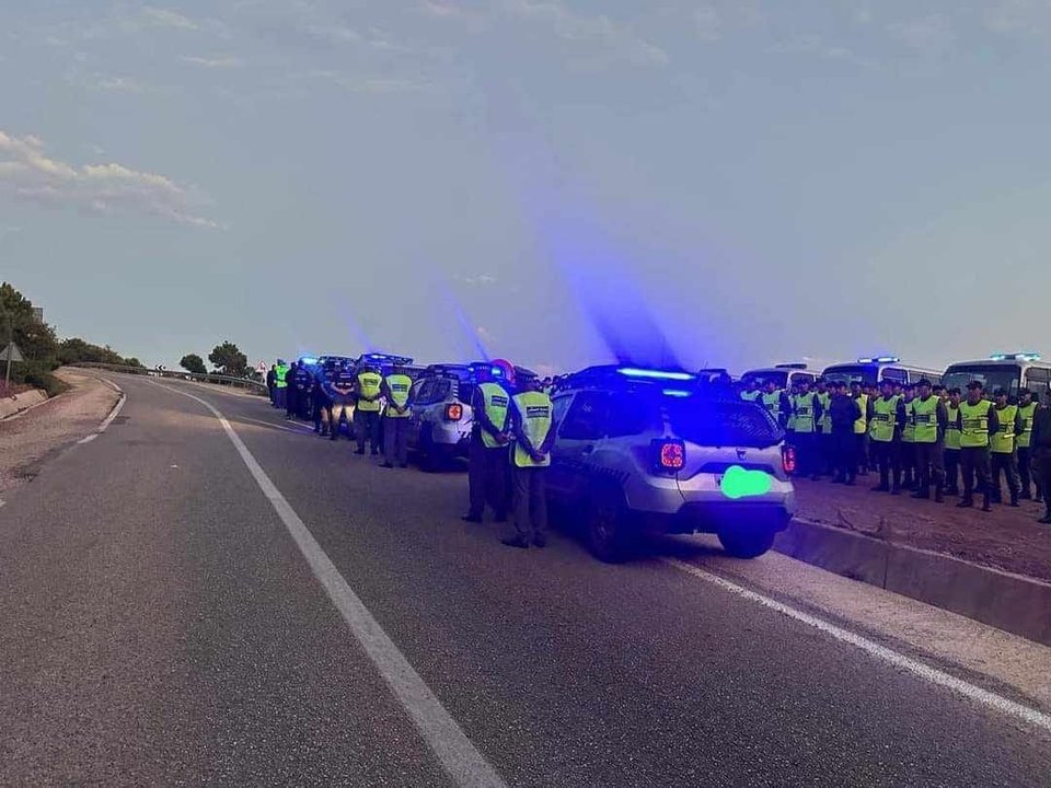 Despliegue de la Gendarmería y el Ejercito marroquíes en Beliones